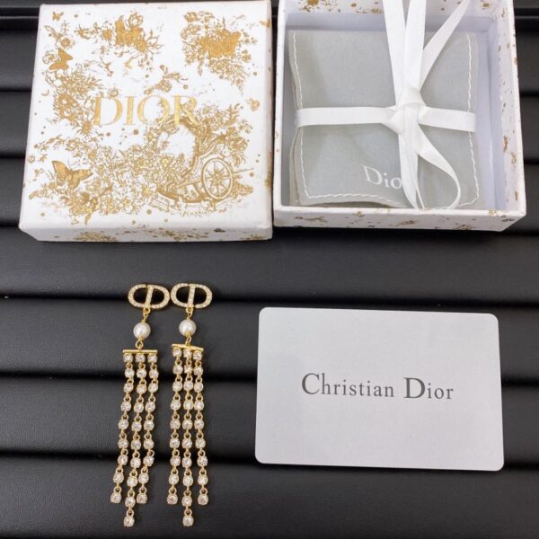 replica,repliche,fake,1:1,earrings,bracelet,ring,jewelry Orecchini Dior con nappe pesanti (E5CF)