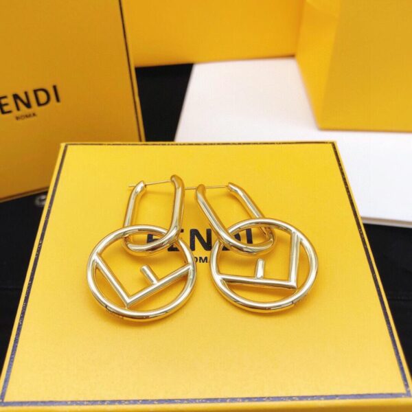 replica,repliche,fake,1:1,earrings,bracelet,ring,jewelry Fendi Gancio per l’orecchio Nappa Rotonda Lucida (4843)