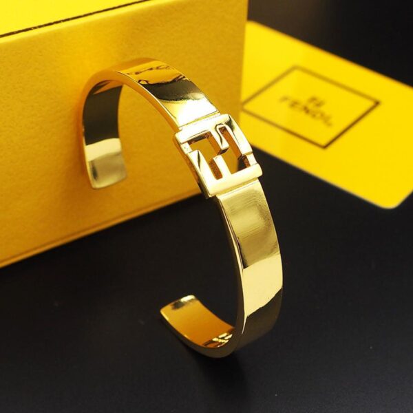 replica,repliche,fake,1:1,earrings,bracelet,ring,jewelry Bracciale aperto FENDI FF (0A5D)