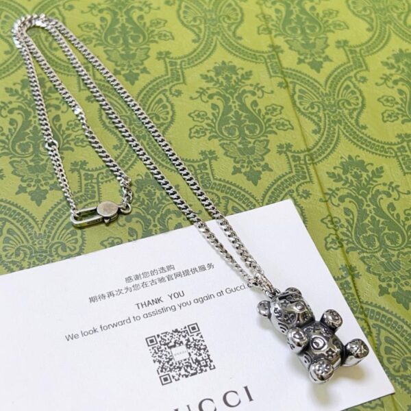 replica,repliche,fake,1:1,earrings,bracelet,ring,jewelry L’ultima catena di prodotti Gucci serie Anger Forest collana doppia G AD6F)