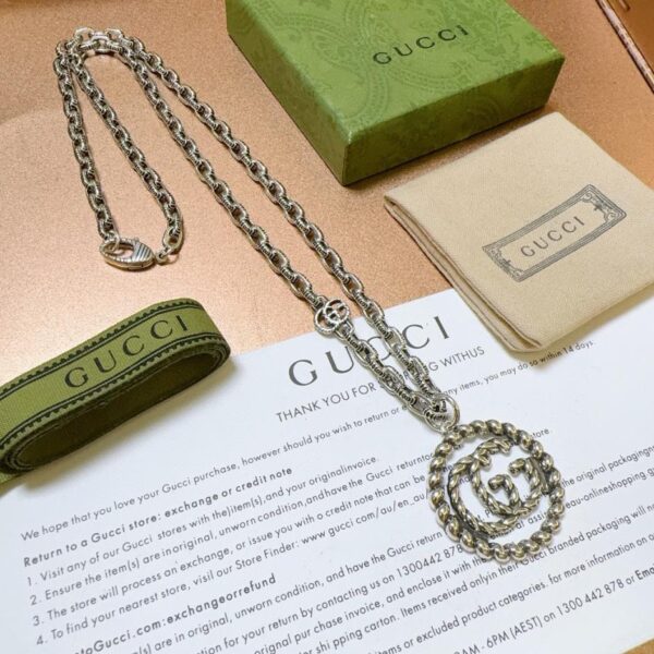 replica,repliche,fake,1:1,earrings,bracelet,ring,jewelry L’ultima catena di prodotti Gucci Anger Forest serie design doppia g (A9AD)