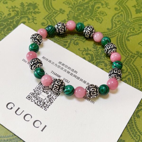 replica,repliche,fake,1:1,earrings,bracelet,ring,jewelry Bracciali Gucci per uomo e donna, ultimo braccialetto in cristallo naturale (3A4F)