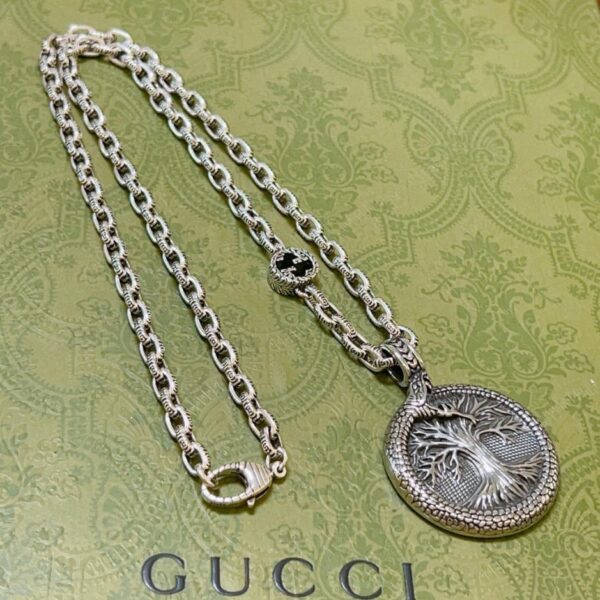 replica,repliche,fake,1:1,earrings,bracelet,ring,jewelry L’ultima catena di prodotti Gucci Anger Forest serie doppia G (13FE)