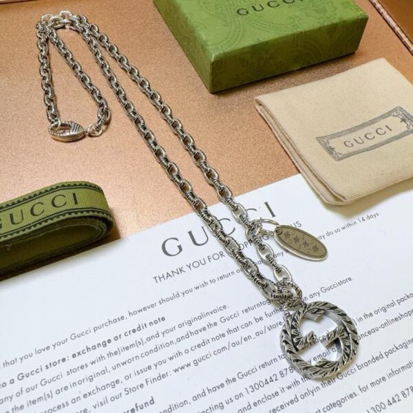 replica,repliche,fake,1:1,earrings,bracelet,ring,jewelry L’ultima catena di prodotti Gucci Anger Forest serie design doppia g (AC9E)