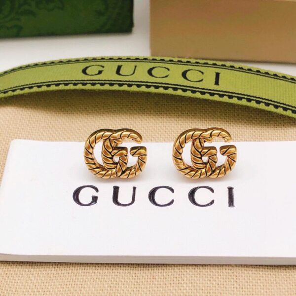 replica,repliche,fake,1:1,earrings,bracelet,ring,jewelry Gucci orecchini doppia GG mini twist (5D27)