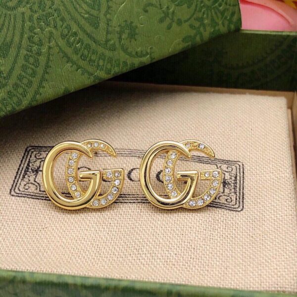 replica,repliche,fake,1:1,earrings,bracelet,ring,jewelry Gucci nuovi orecchini doppia G (118F)