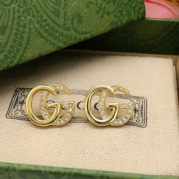 replica,repliche,fake,1:1,earrings,bracelet,ring,jewelry Gucci nuovi orecchini doppia G (613C)