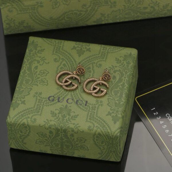 replica,repliche,fake,1:1,earrings,bracelet,ring,jewelry Gucci Orecchini Doppia G ago in argento sterling 925 (DE37)