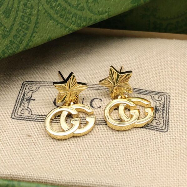 replica,repliche,fake,1:1,earrings,bracelet,ring,jewelry Nuovi orecchini Gucci stella lucida GG (B9CE)