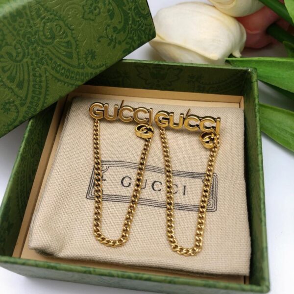 replica,repliche,fake,1:1,earrings,bracelet,ring,jewelry Gucci nuovi orecchini con nappe lucide (4B72)