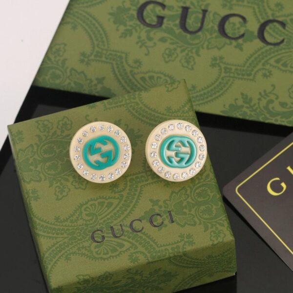 replica,repliche,fake,1:1,earrings,bracelet,ring,jewelry Orecchini doppia G Gucci (F29F)