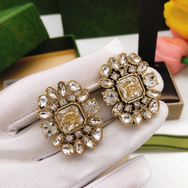 replica,repliche,fake,1:1,earrings,bracelet,ring,jewelry Orecchini Gucci nuova marchesa (6255)