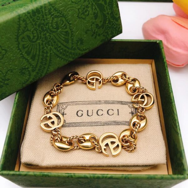 replica,repliche,fake,1:1,earrings,bracelet,ring,jewelry Bracciale Gucci classico gg (40E1)