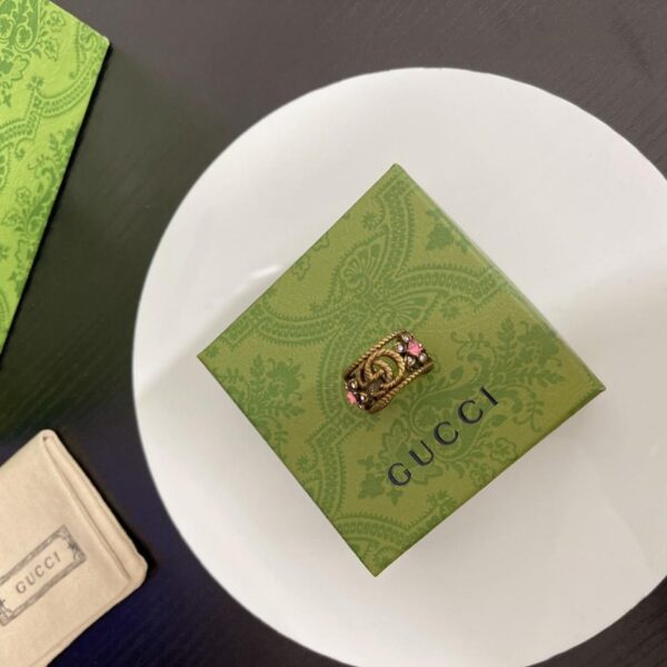 replica,repliche,fake,1:1,earrings,bracelet,ring,jewelry Anello Gucci(651C)