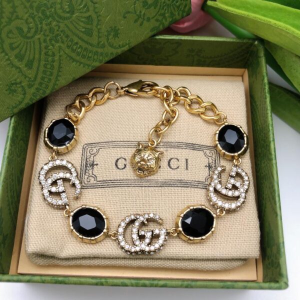 replica,repliche,fake,1:1,earrings,bracelet,ring,jewelry Bracciale Gucci Doppia G (D00A)