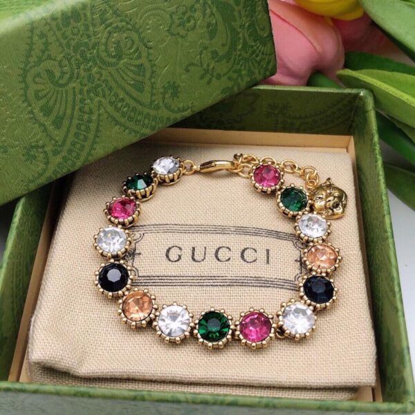 replica,repliche,fake,1:1,earrings,bracelet,ring,jewelry Gucci nuovo braccialetto dai colori retrò (99D2)