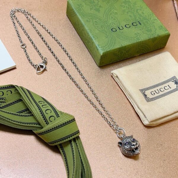 replica,repliche,fake,1:1,earrings,bracelet,ring,jewelry Gucci ultima catena di prodotti Anger Forest serie collana doppia G 815E)