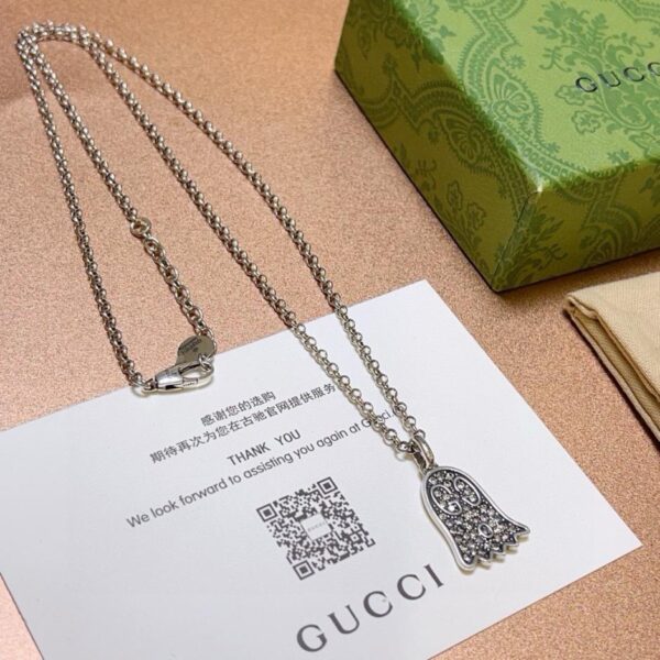 replica,repliche,fake,1:1,earrings,bracelet,ring,jewelry L’ultima catena di prodotti Gucci serie Anger Forest collana doppia G BB5F)