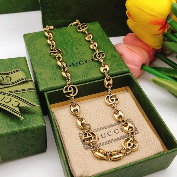 replica,repliche,fake,1:1,earrings,bracelet,ring,jewelry Collana Gucci (BB02)