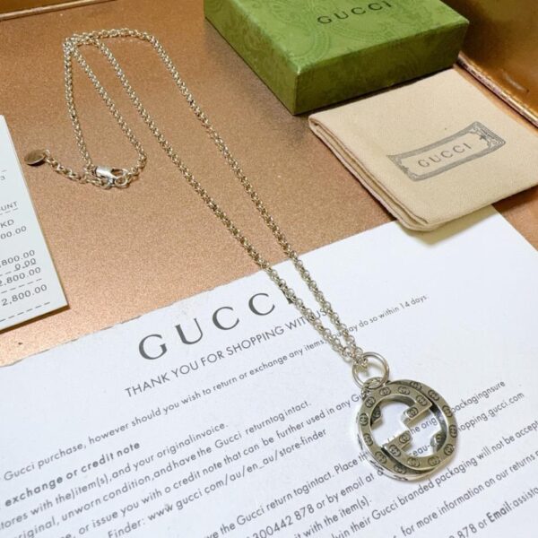 replica,repliche,fake,1:1,earrings,bracelet,ring,jewelry L’ultima catena di prodotti Gucci serie Anger Forest collana doppia G D732)