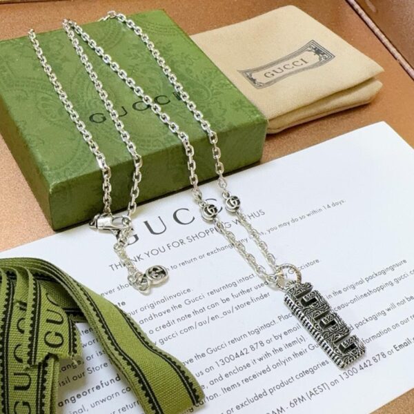 replica,repliche,fake,1:1,earrings,bracelet,ring,jewelry L’ultima catena di prodotti Gucci serie Anger Forest doppia g (D4A7)