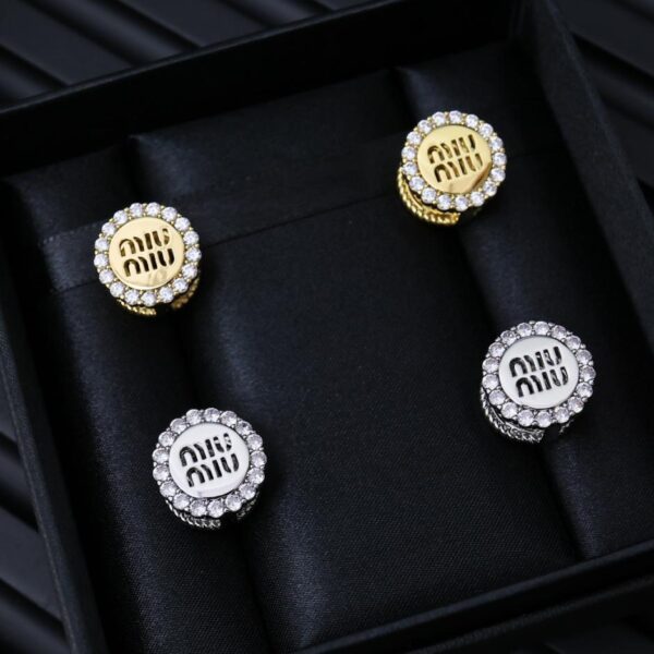 replica,repliche,fake,1:1,earrings,bracelet,ring,jewelry orecchini rotondi reversibili miumiu (8C82)