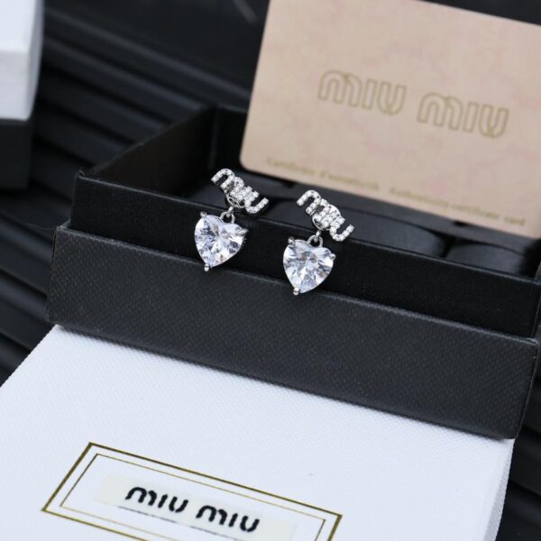 replica,repliche,fake,1:1,earrings,bracelet,ring,jewelry MiuMiu Cuore Serie Cristalli (0C6A)