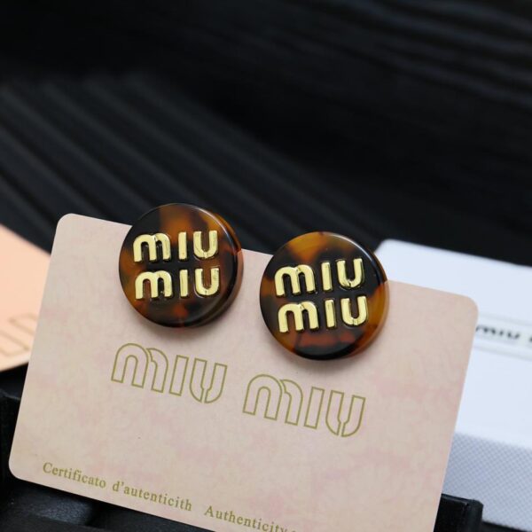 replica,repliche,fake,1:1,earrings,bracelet,ring,jewelry Orecchini Miu Miu smaltati (8F85)