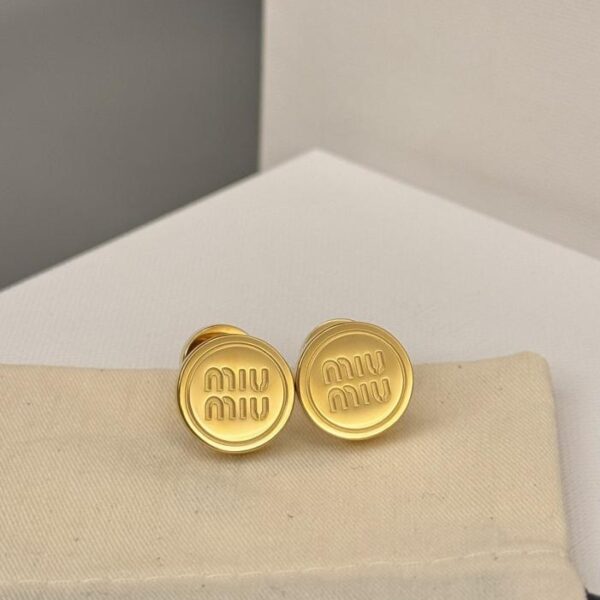replica,repliche,fake,1:1,earrings,bracelet,ring,jewelry DiorMiuMiu nuovi orecchini rotondi (66FF)