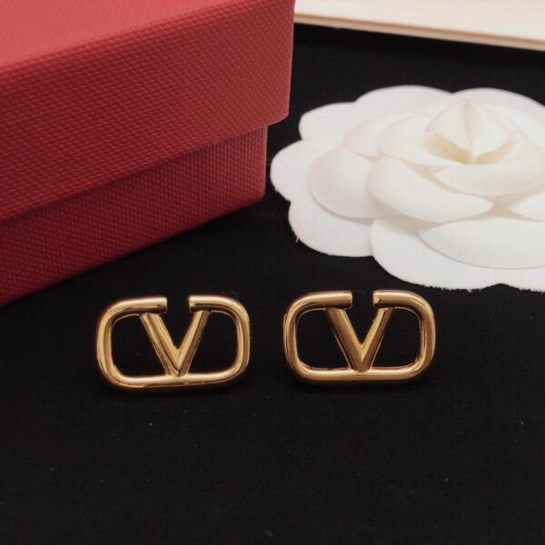 replica,repliche,fake,1:1,earrings,bracelet,ring,jewelry Mini orecchini lucidi a forma di V Valentino (25EE)