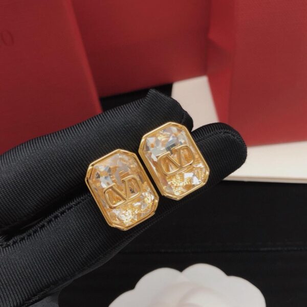 replica,repliche,fake,1:1,earrings,bracelet,ring,jewelry Orecchini Valentino quadrati rock zucchero strass (6BF1)
