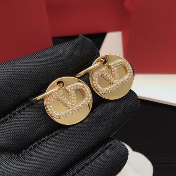 replica,repliche,fake,1:1,earrings,bracelet,ring,jewelry Orecchini e ganci per orecchie Valentino in oro con monete (82FF)