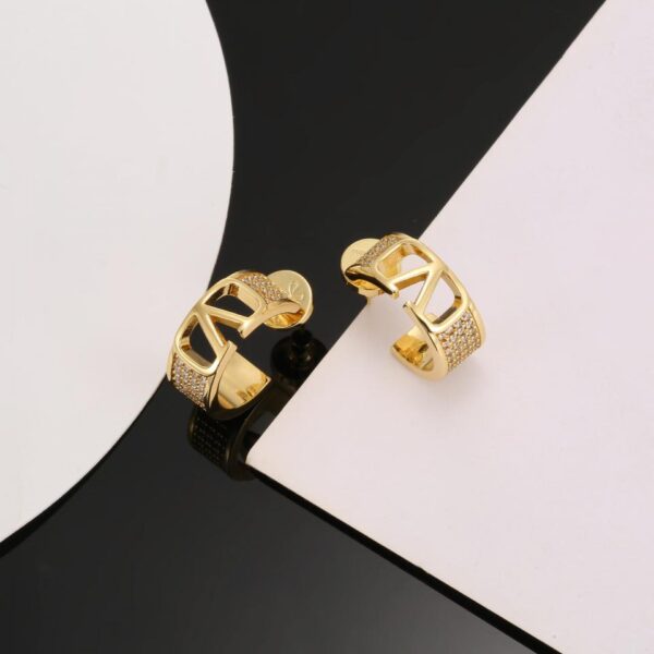 replica,repliche,fake,1:1,earrings,bracelet,ring,jewelry Valentino Orecchini V logo Valentino (C7BB)