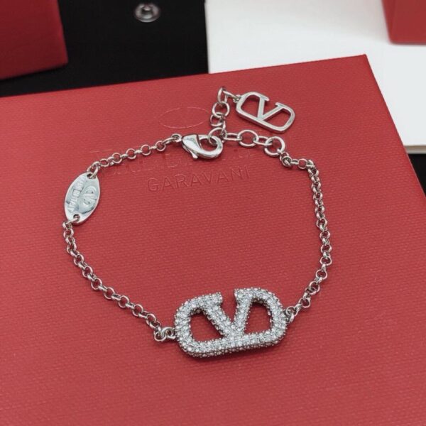 L'ultimo bracciale a forma di V di Valentino con diamanti (920A)
