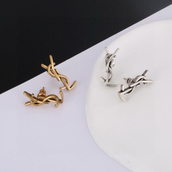 Orecchini classici di lusso Saint Laurent (2FFB)