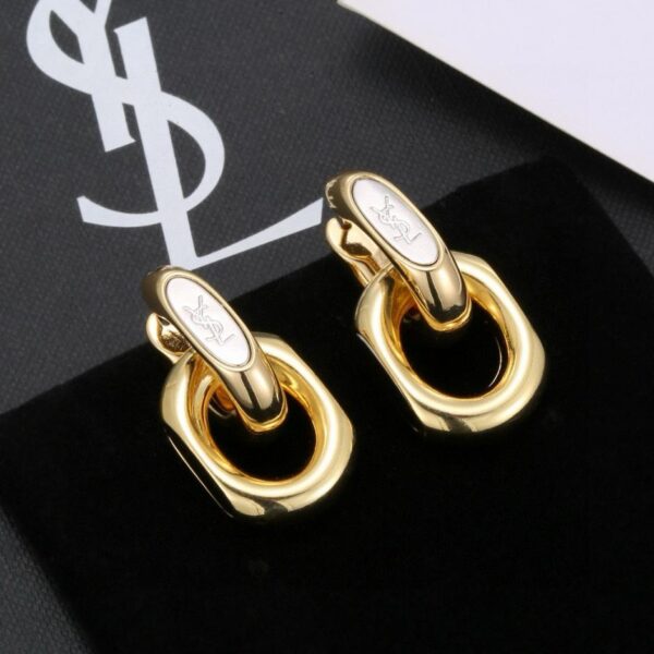 Orecchini Yves Saint Laurent in oro classico lusso (3AA3)