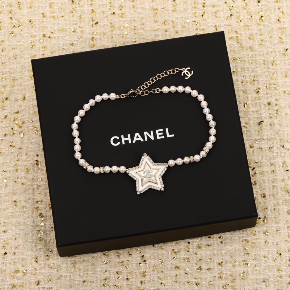 replica,repliche,fake,1:1,earrings,bracelet,ring,jewelry Collana Chanel con perle e diamanti, stella a cinque punte replica,repliche,fake,1:1,earrings,bracelet,ring,jewelry Collana Chanel con perle e diamanti, stella a cinque punte