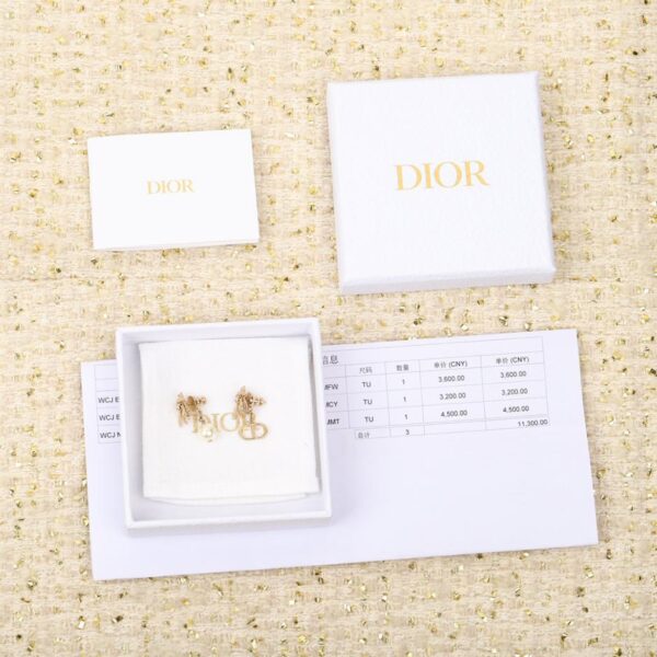 Orecchini DIOR con lettera ape