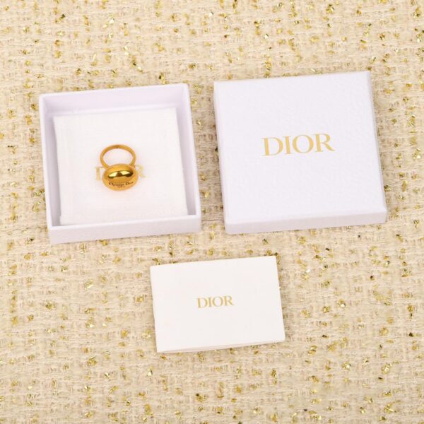 replica,repliche,fake,1:1,earrings,bracelet,ring,jewelry Anello a uovo in oro vintage Dior