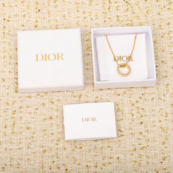 Collana con diamanti quadrati monogramma Dior