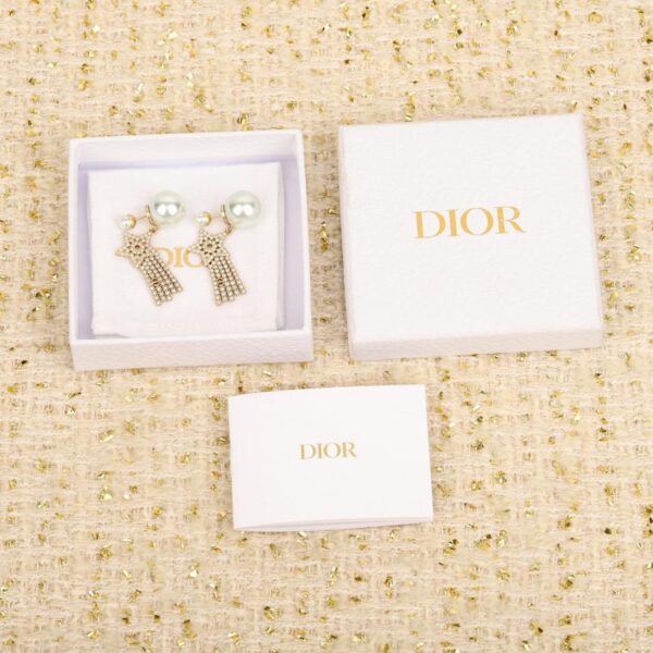 Orecchini con perle pentagramma Dior