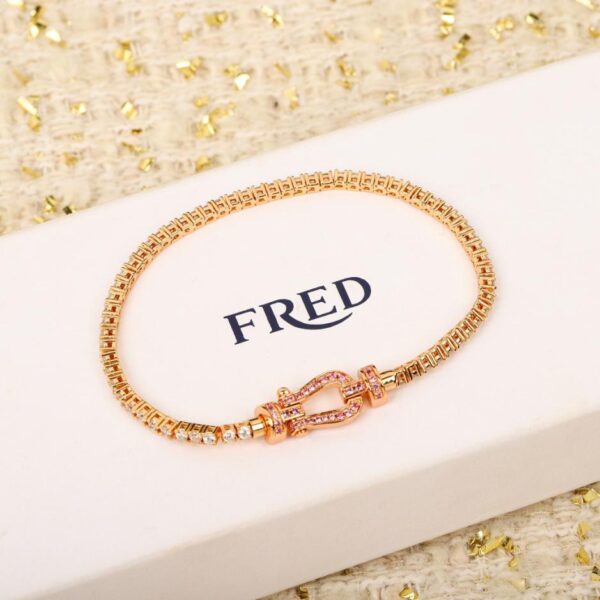 replica,repliche,fake,1:1,earrings,bracelet,ring,jewelry Bracciale FRED interamente in diamanti