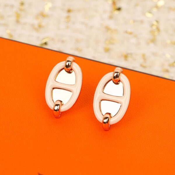 replica,repliche,fake,1:1,earrings,bracelet,ring,jewelry Orecchini Hermes con naso di maiale che gocciola olio