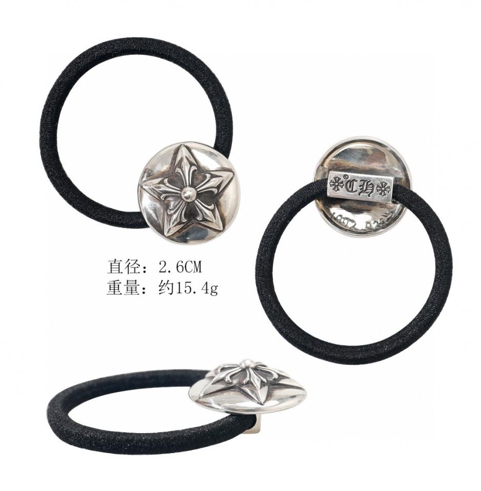replica,repliche,fake,1:1,earrings,bracelet,ring,jewelry Fascia per capelli/bracciale con stella a cinque punte Chrome Hearts in due pezzi