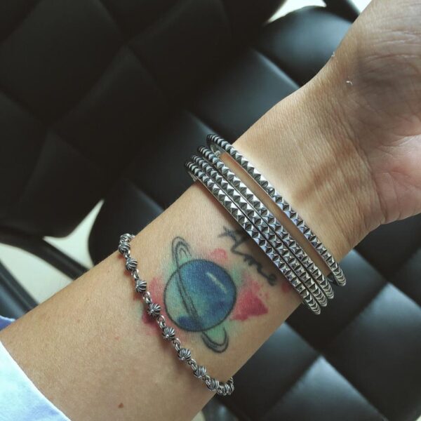 replica,repliche,fake,1:1,earrings,bracelet,ring,jewelry Anello bracciale con bottone a forma di cuori cromati