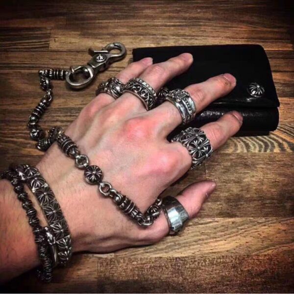replica,repliche,fake,1:1,earrings,bracelet,ring,jewelry Bracciale con croce quadrata a cuore di corvo