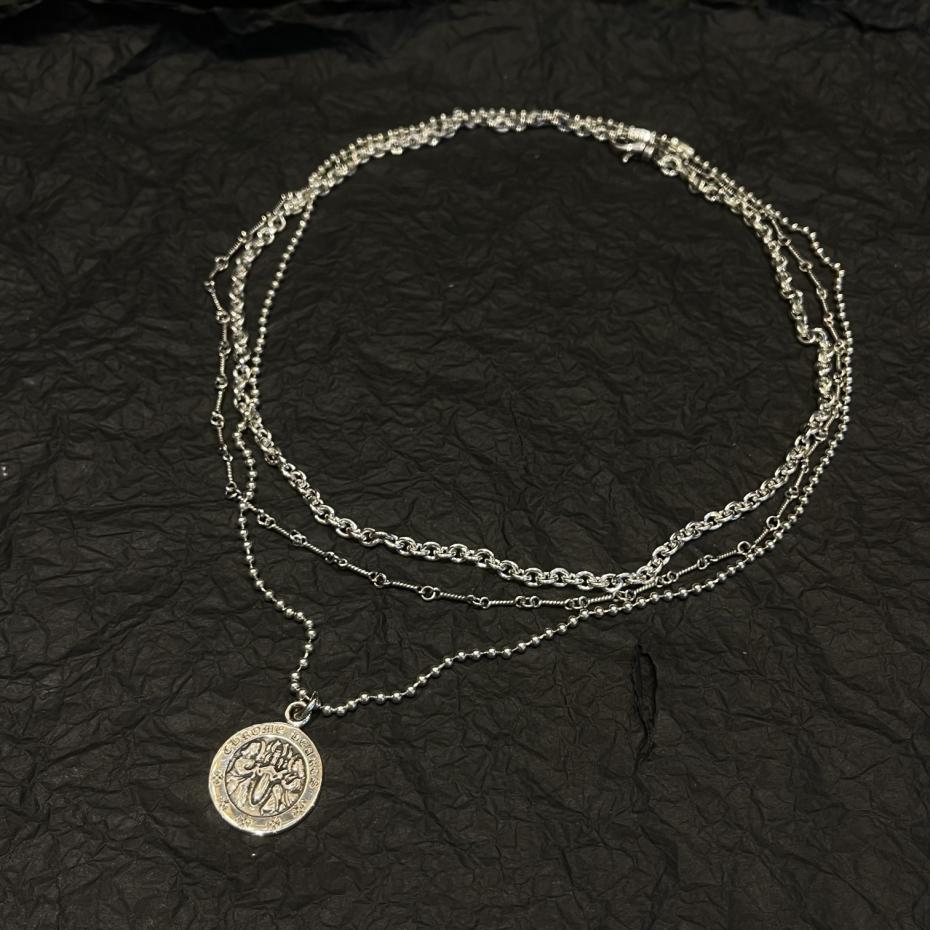 replica,repliche,fake,1:1,earrings,bracelet,ring,jewelry Set di catene impilabili con angelo e cuori cromati replica,repliche,fake,1:1,earrings,bracelet,ring,jewelry Set di catene impilabili con angelo e cuori cromati