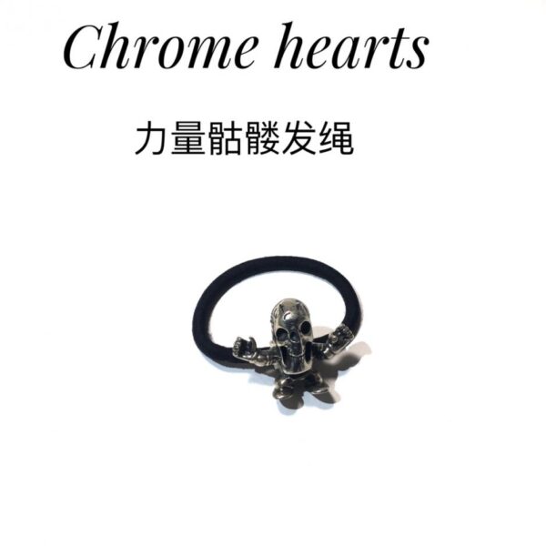 replica,repliche,fake,1:1,earrings,bracelet,ring,jewelry Corda/bracciale per capelli con teschio di Chrome Hearts