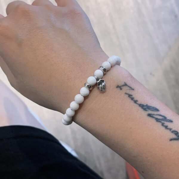 replica,repliche,fake,1:1,earrings,bracelet,ring,jewelry Bracciale con perline di cristallo Chrome Hearts