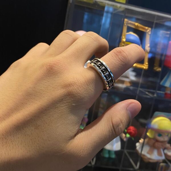replica,repliche,fake,1:1,earrings,bracelet,ring,jewelry Anello miniplus Chrome Hearts Scout Flower
